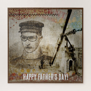 Puzzle Victorian Steampunk Inventor Scientist Telescope