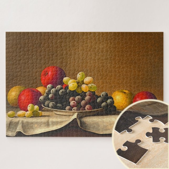 Puzzle Vie morte, pommes, raisins, fruits (Créateur téléchargé)