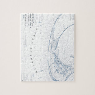 Puzzle Vieille carte de Provincetown Cape Cod