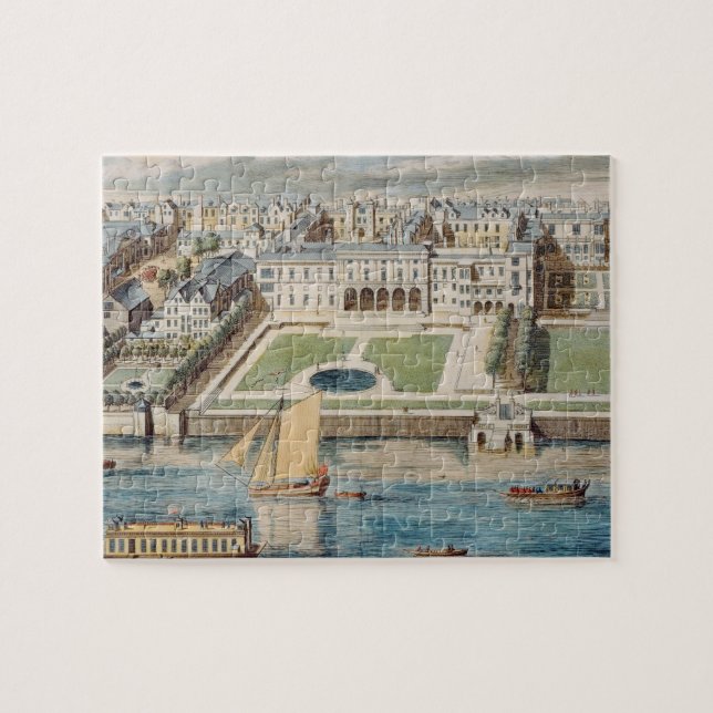 Puzzle Vieille Chambre de Somerset sur le brin, gravé par (Horizontal)