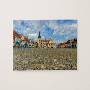 Puzzle Vieille place dans Bardejov, Slovaquie