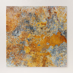 Puzzle Vieille texture rouille, grunge arrière - plan mét