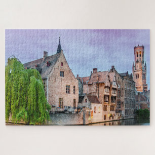 Puzzle Vieille ville de Bruges et tour du Beffroi