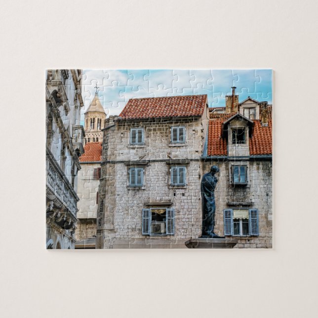 Puzzle Vieille ville, fente, Croatie (Horizontal)