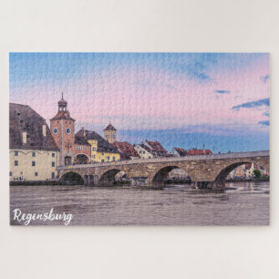 Puzzle Vieille ville historique en Ratisbonne, Allemagne