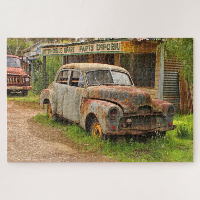 Puzzle Vieille voiture rouillée (Horizontal)