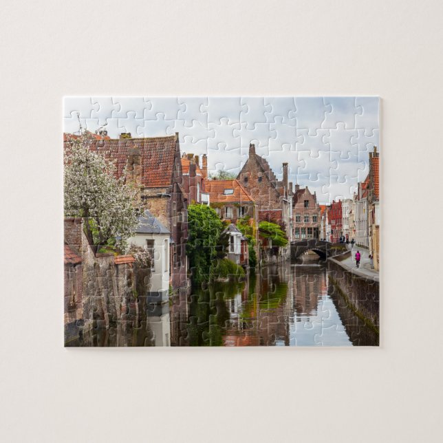 Puzzle Vieilles maisons en Bruges, Belgique (Horizontal)