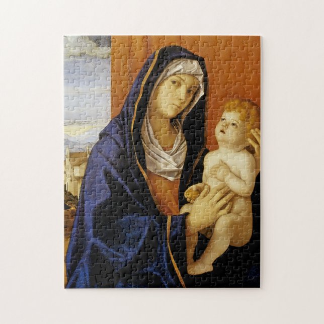 Puzzle Vierge à l'enfant par Giovanni Bellini (Vertical)