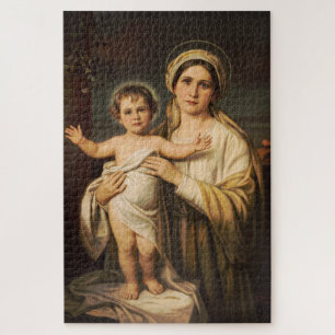 Puzzle Vierge Marie tenant le bébé Jésus