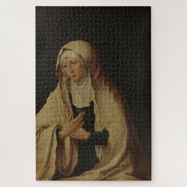 Puzzle Vierge Marie voilée (par Lucas van Leyden) (Vertical)
