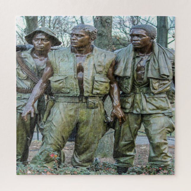 Puzzle Vietnam Soldiers Memorial Washington (Vertical)