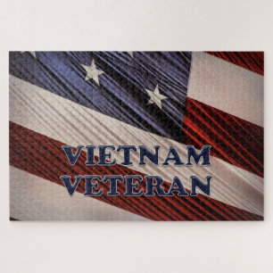 Puzzle Vietnam : Un vétéran du drapeau patriotique améric