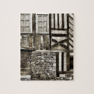Puzzle Vieux bâtiment rustique en bois et de pierre