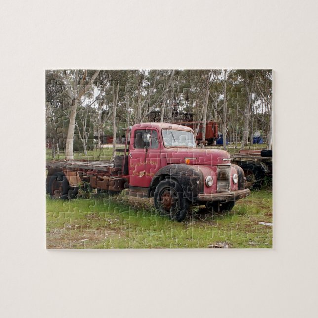Puzzle Vieux camion rouge (Horizontal)