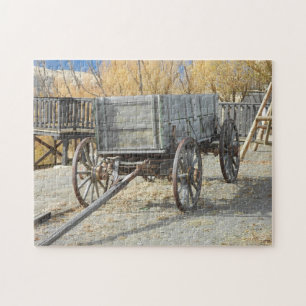 Puzzle Vieux chariot pionnier occidental