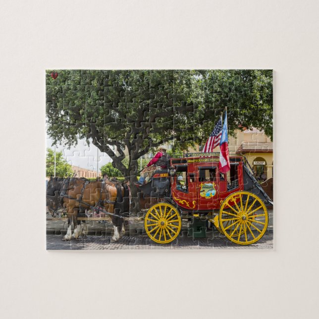 Puzzle Vieux coche Texas (Horizontal)