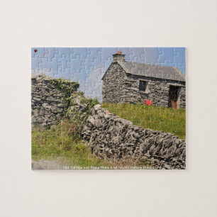 Puzzle Vieux Cottage et Murs de Pierre Galway Irlande.