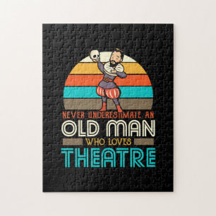 Puzzle Vieux Homme qui aime le théâtre