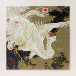 Puzzle Vieux pin et Phénix blanc par Ito Jakuchu