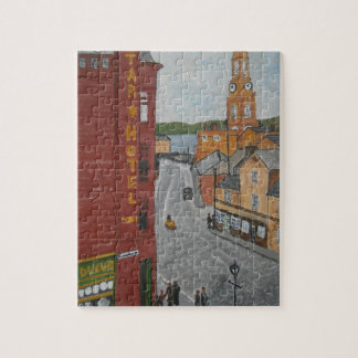 Puzzle Vieux port Glasgow avec l'horloge de ville