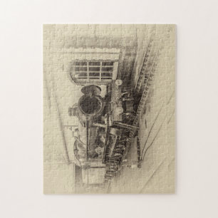 Puzzle vieux train à vapeur