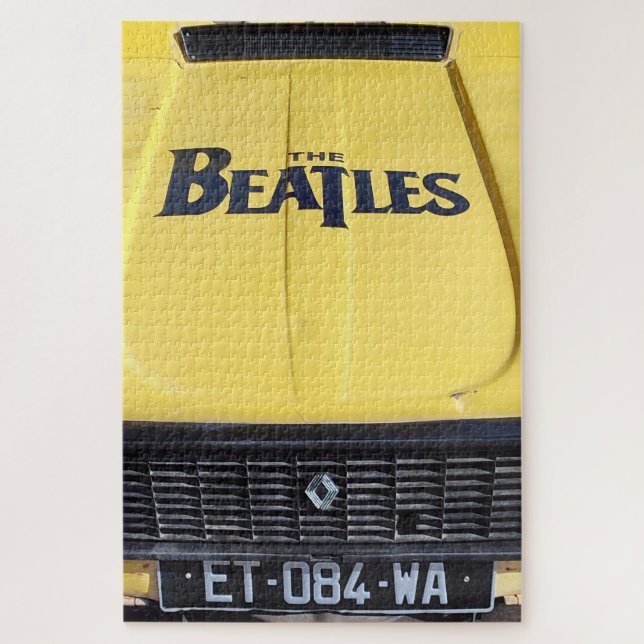 Puzzle Vieux Van français jaune (Vertical)