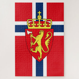 Puzzle Viking Norvège nordique Drapeau norvégien / blason