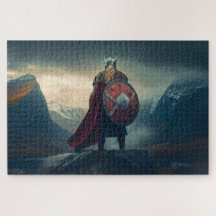 Viking scandinave en mailles de chaîne regardant l