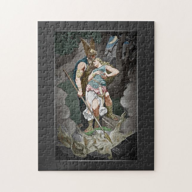 PUZZLE VIKING THEME MARIAGE ANNIVERSAIRE (Vertical)