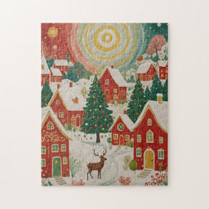 Puzzle Village de Noël