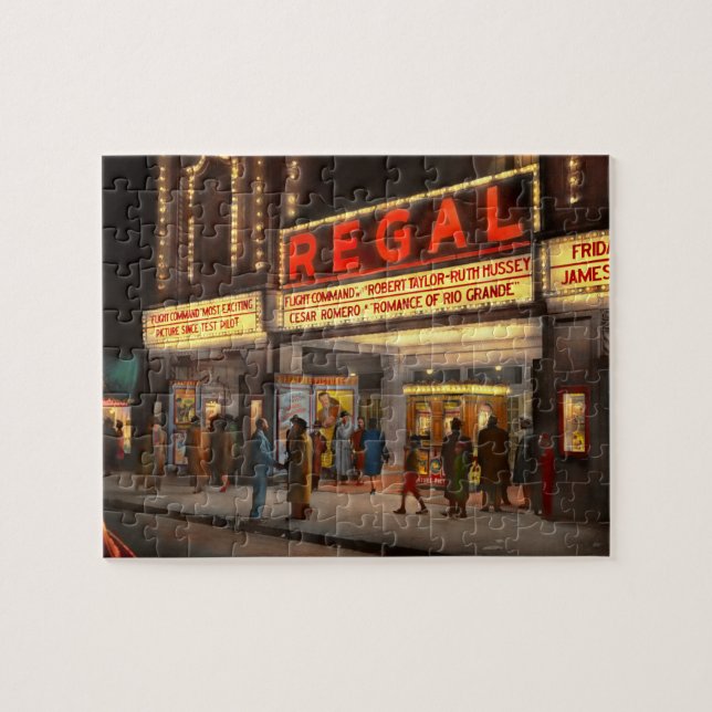 Puzzle Ville - Chicago IL - La vie nocturne au Regal Thea (Horizontal)
