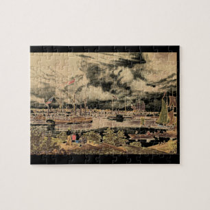 Puzzle Ville de Detroit, Michigan_Engravings