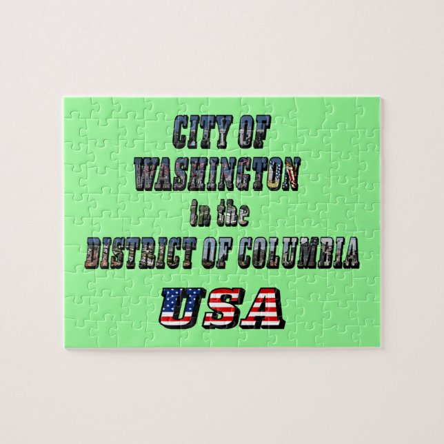 Puzzle Ville de Washington dans le district de Columbia U (Horizontal)