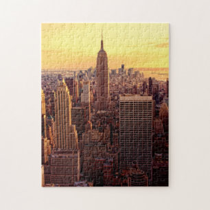 Puzzle Ville d'horizon de New York avec l'état d'empire