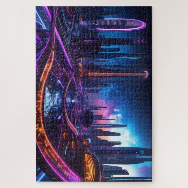 Puzzle Ville futuriste 3 (Vertical)