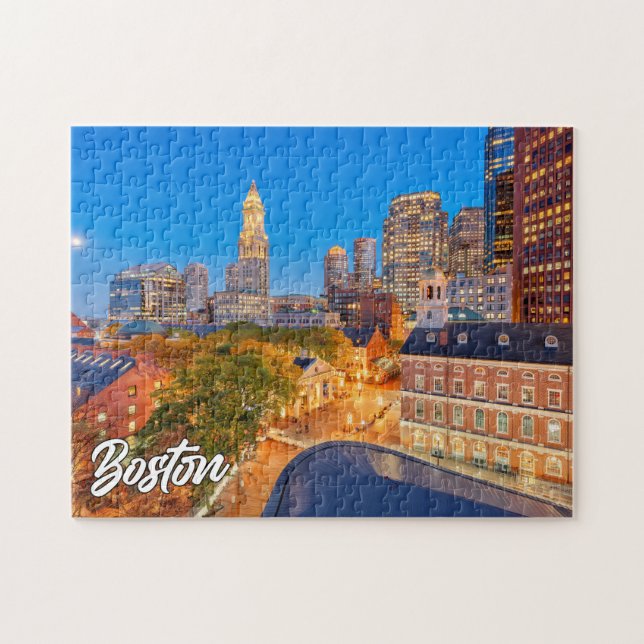 Puzzle Ville Historique De Boston, Massachusetts, États-U (Horizontal)