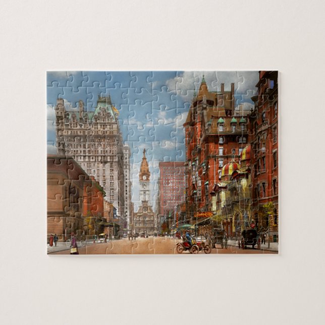 Puzzle Ville - PA Philadelphie - large rue 1905 (Horizontal)