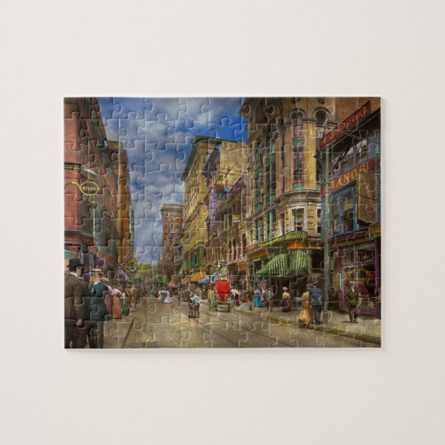 Puzzle Ville - Providence RI - Vivre dans la ville 1906 (Horizontal)