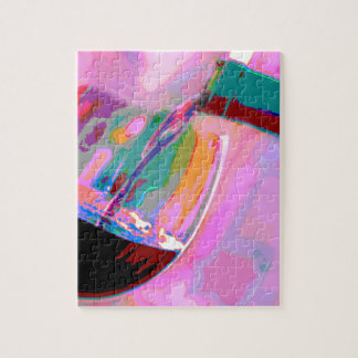 Puzzle Vin rouge soirée fête