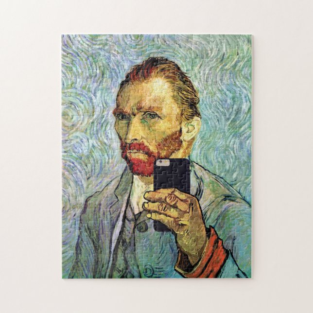 Puzzle Vincent Van Gogh Cellphone Selfie Autoportrait (Vertical)