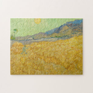 Puzzle Vincent van Gogh - Champ de blé avec un moissonneu