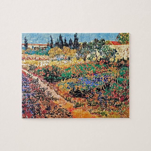 Puzzle Vincent Van Gogh - Jardin fleuri avec chemin (Horizontal)