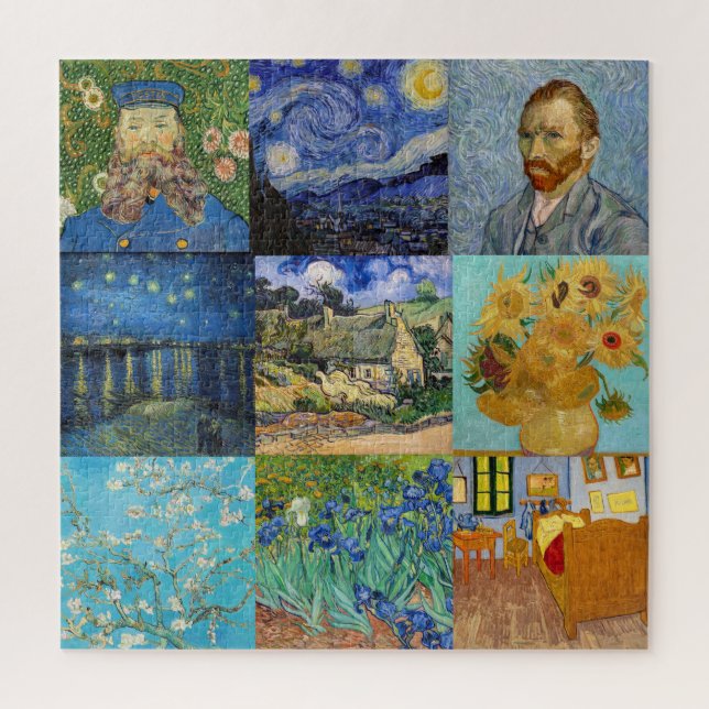 Puzzle Vincent Van Gogh - Masterpieces Patchwork (Vertical)