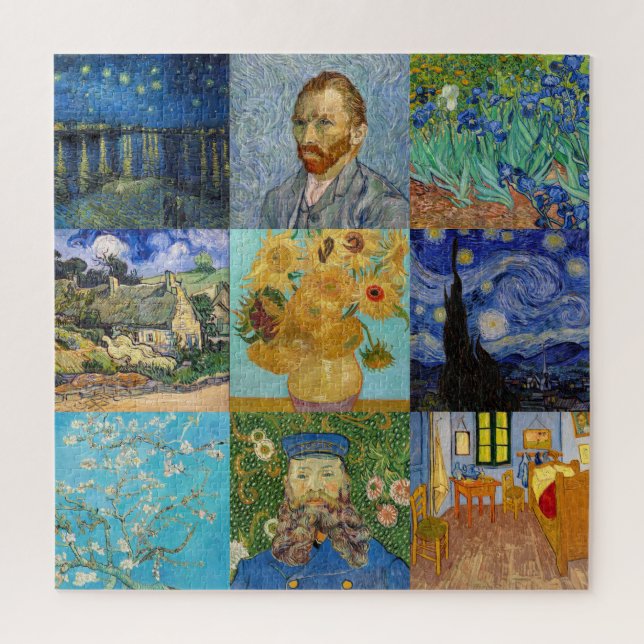 Puzzle Vincent Van Gogh - Masterpieces Patchwork (Vertical)