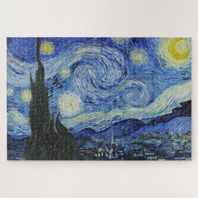 Puzzle Vincent van Gogh Nuit étoilée 1000 pièces (Horizontal)