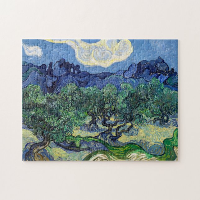 Puzzle Vincent van Gogh - Oliviers avec les Alpilles (Horizontal)