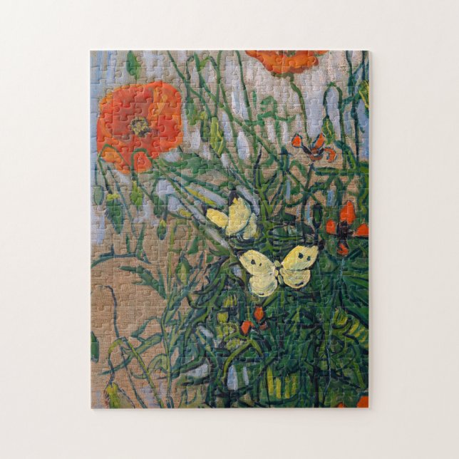 Puzzle Vincent van Gogh - Papillons et papillons (Vertical)