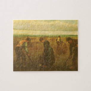 Puzzle Vincent van Gogh - Paysans plantant des pommes de 