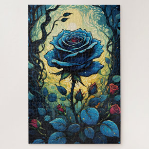 Puzzle Vins Roses bleus 1