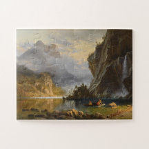 Vintage Albert Bierstadt Indiens Speed Fishing
